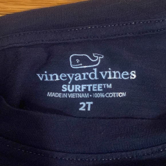 Vineyard Vines Girls' Flutter Long-Sleeve Tee Blue Size 2T - Picture 9 of 9